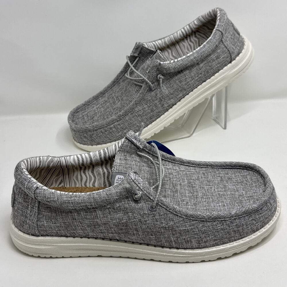 Hey Dude Wally Linen Iron Sneaker Shoe Men's Sizes US 13